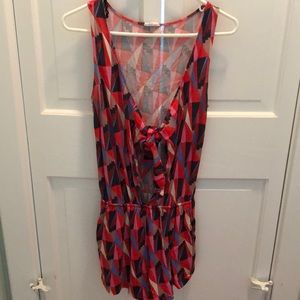 Patterned romper